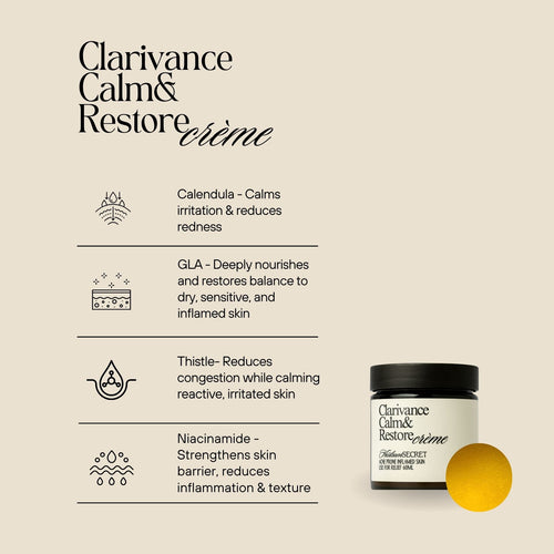 Clarivance Calm & Restore Creme 60ml | For Inflamed Acne