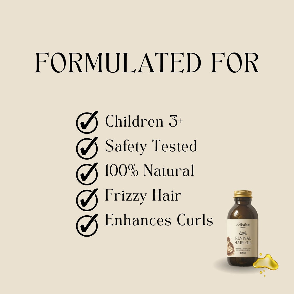 Little Revival Hair Oil 150ml | For Dry Scalp & Hair Softening & Growth