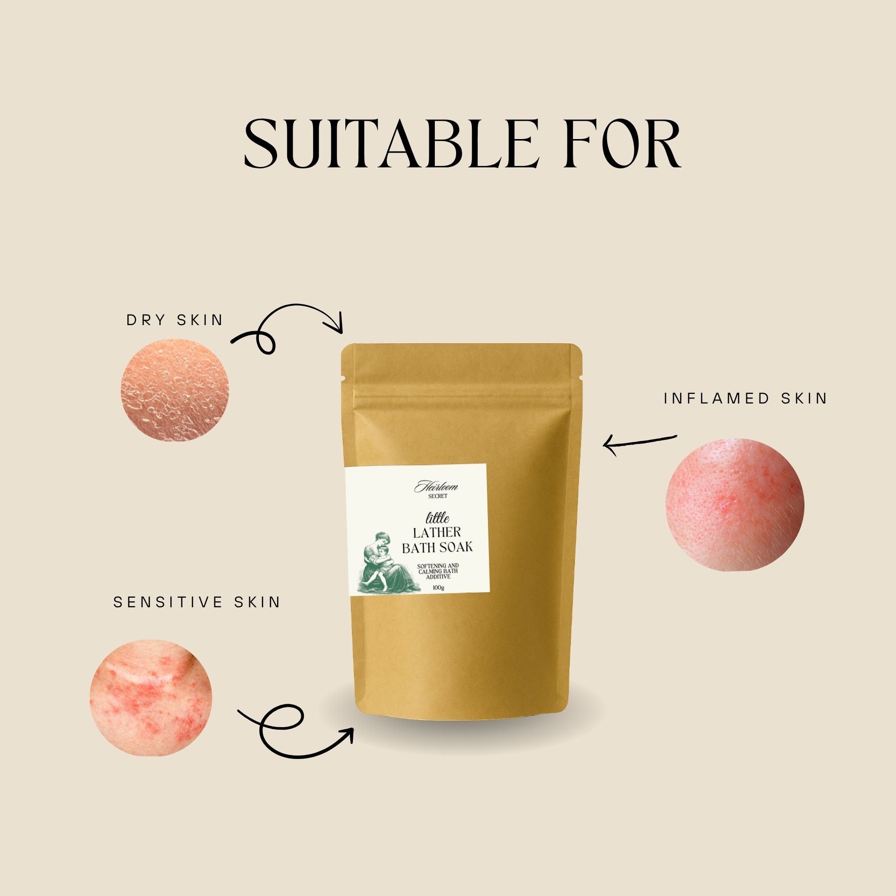 Little Bath Soak 100g | For Eczema Prone Skin Soothing Bath Additive
