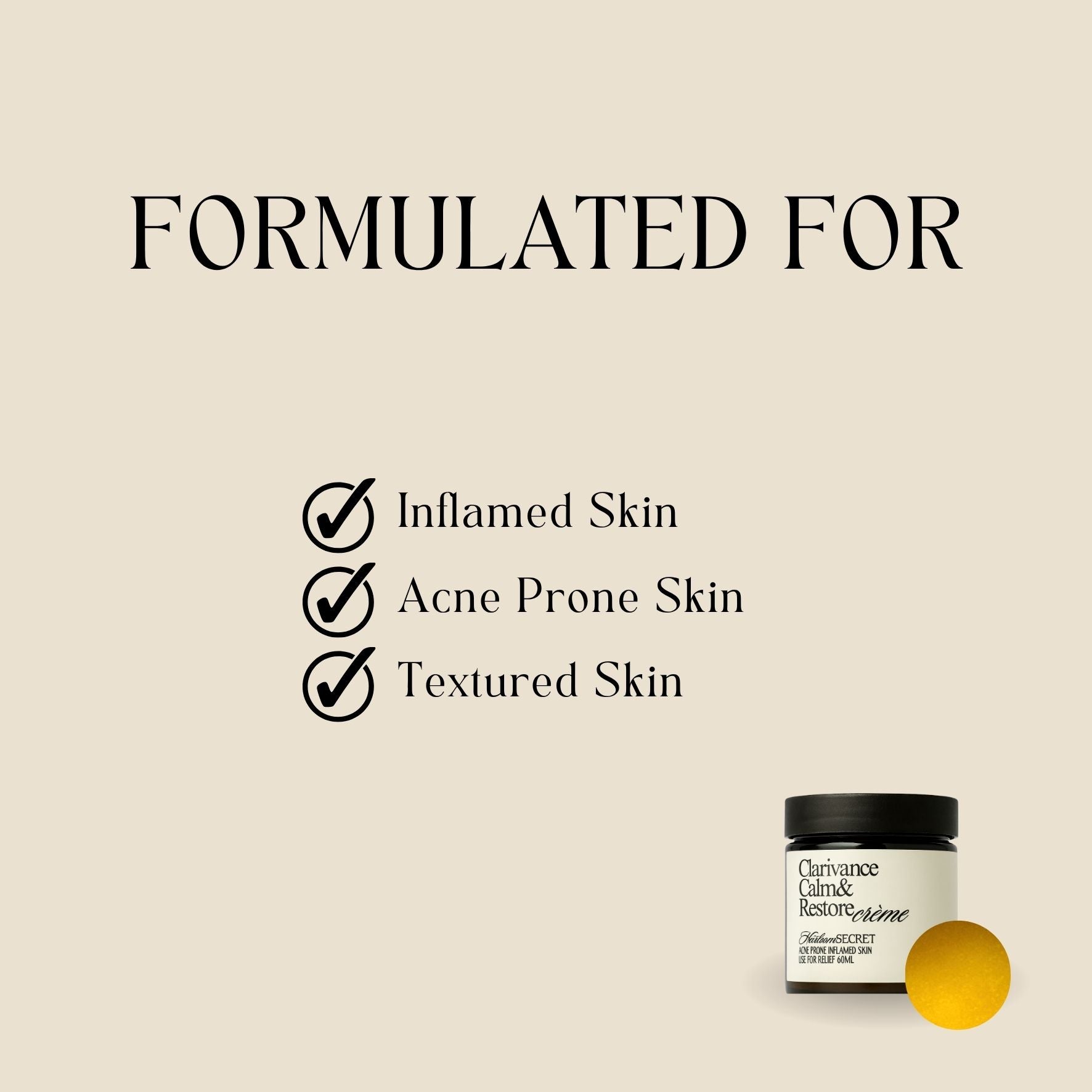 Clarivance Calm & Restore Creme 60ml | For Inflamed Acne