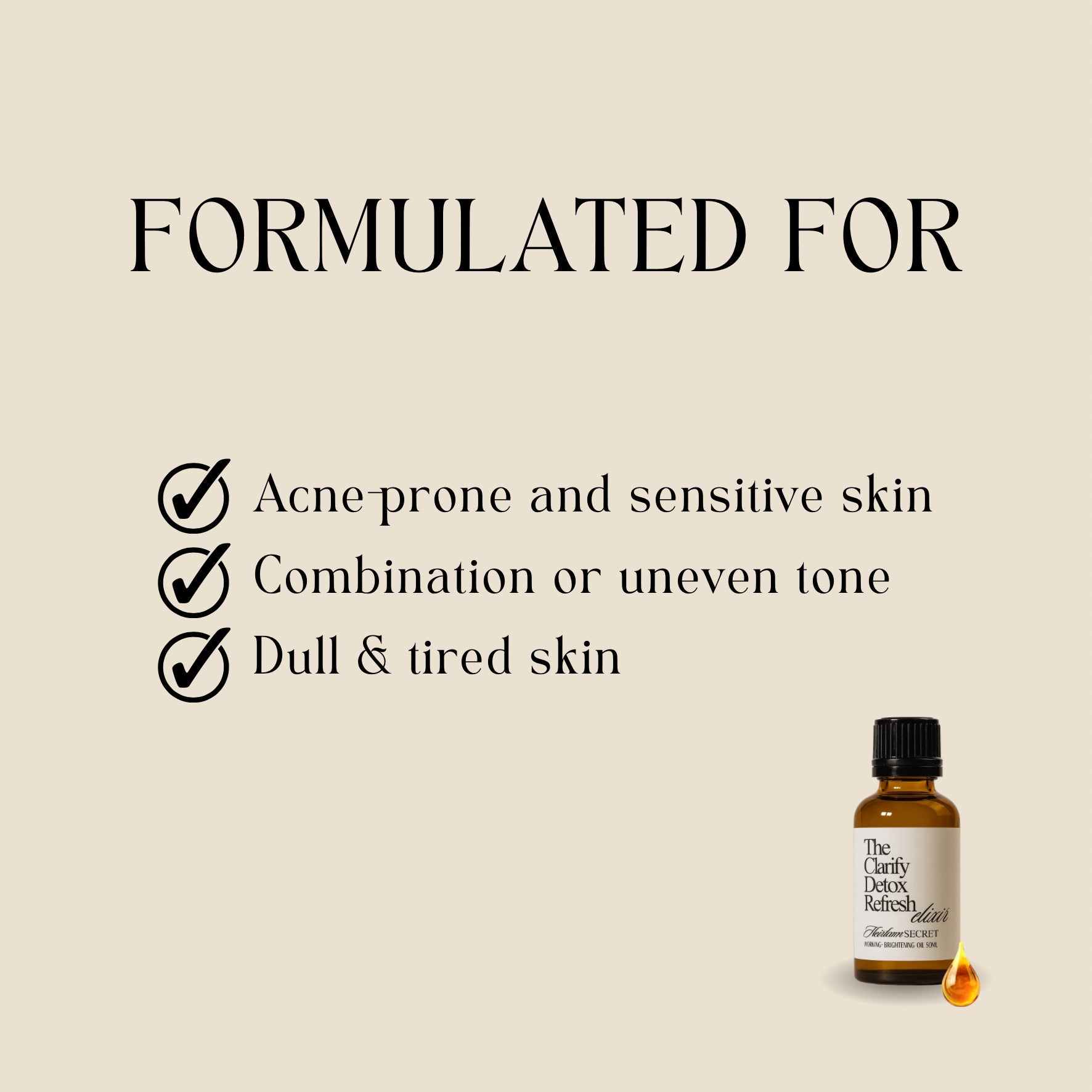 The Clarify Detox & Restore Elixir 50ml | For Acne Prone Skin & Breakouts