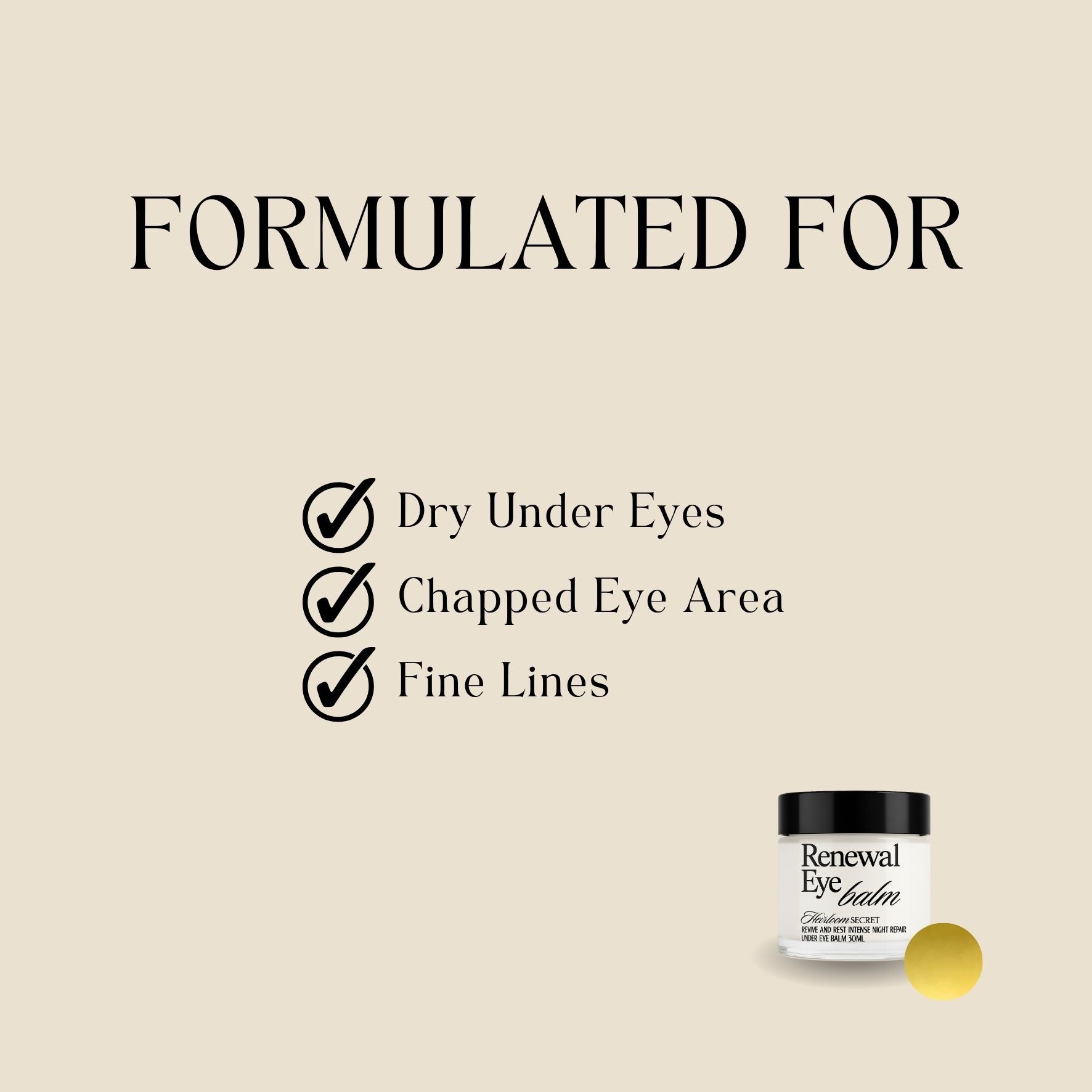 Renewal Eye Balm 30g | For Dry Skin & Hyperpigmentation