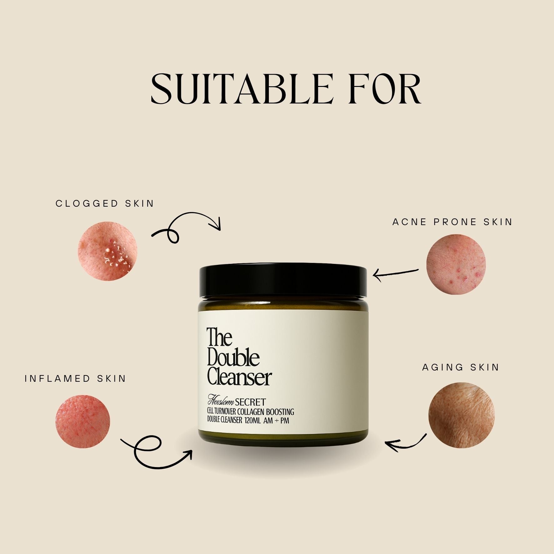 The Double Cleanser 120ml | Anti-Aging Cleansing Balm For Dull Skin